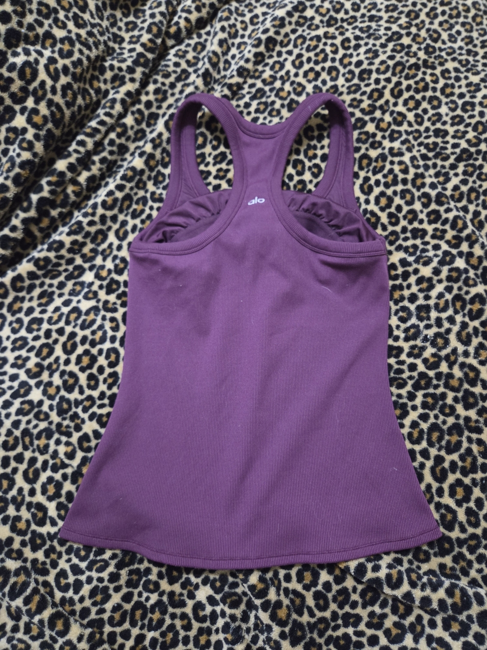 ALO Yoga Plum Racerback Tank Top - Picture 2 of 3